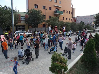 Cercavila inaugural de la Titellada a Roquetes.